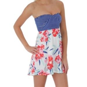 ROXY Blue Flower Dress